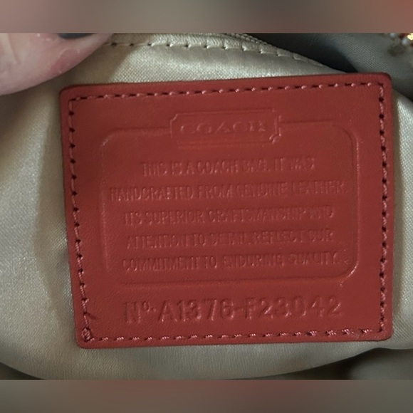 COACH Madison Crocodile Embossed Leather Lindsey Bag - Picture 10 of 10